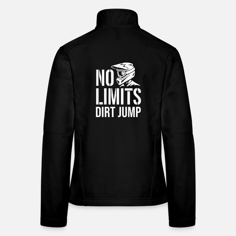 Saut de terre sans limites à vélo Veste en tissu softshell Femme