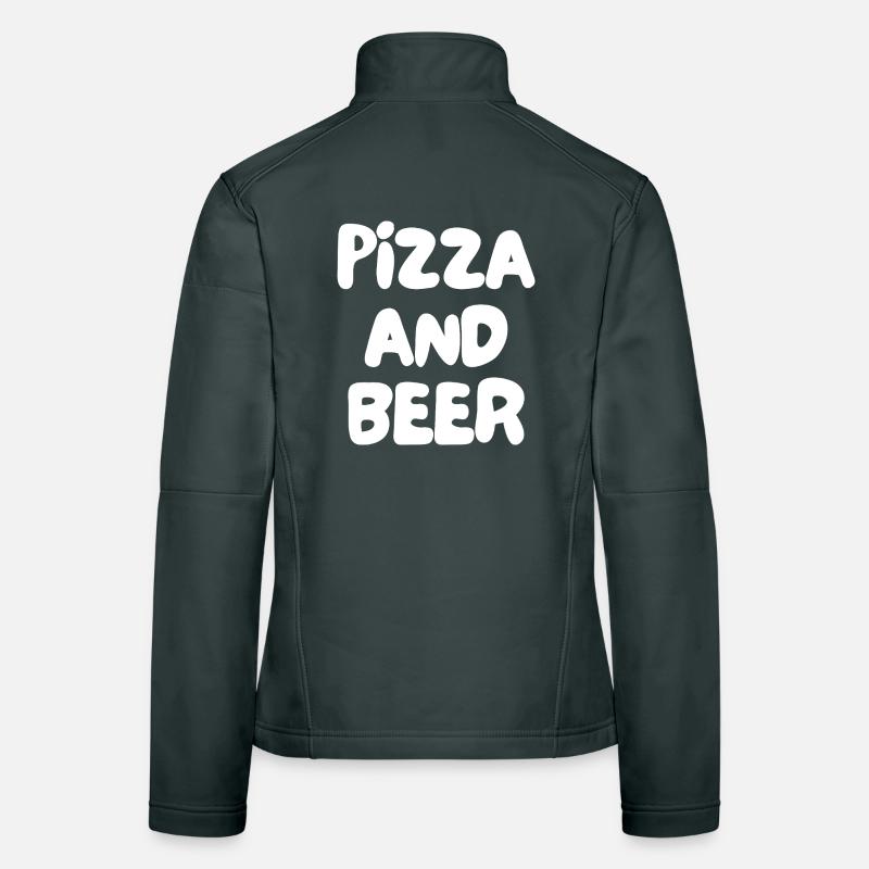 Pizza und Bier Frauen Softshelljacke