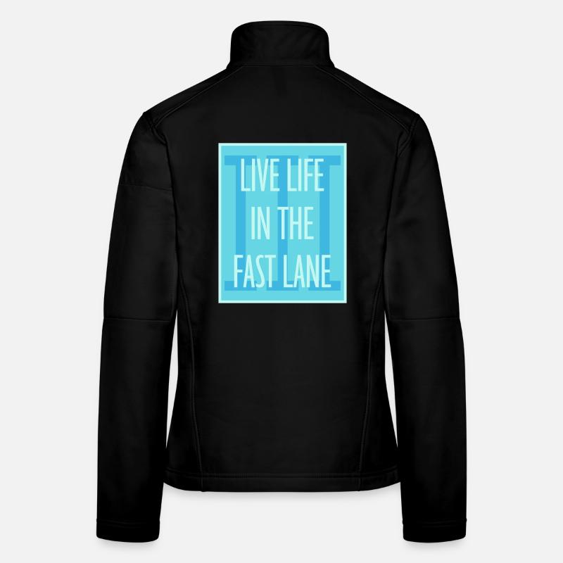 Life In The Fast Lane Float Funny Pool Saying Women's Softshell Jacket