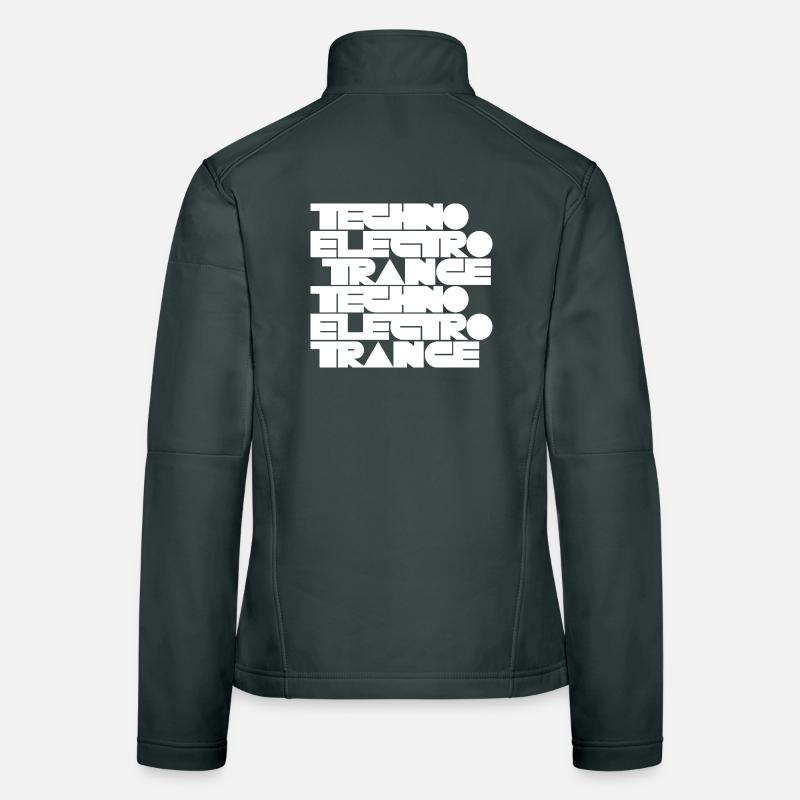 Techno Electro Trance Musik Frauen Softshelljacke
