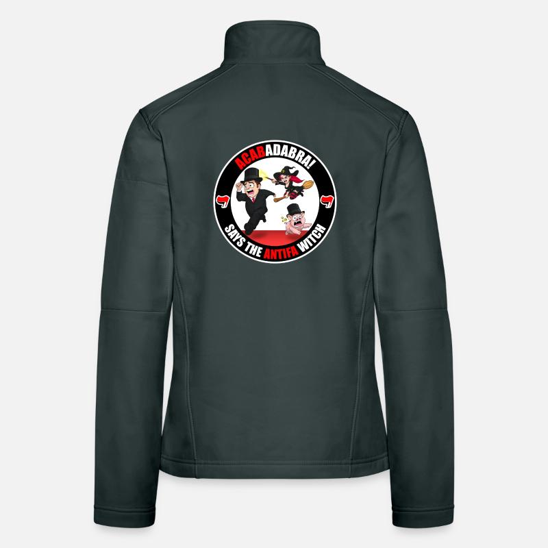 The Antifa Witch - Rich Women's Softshell Jacket