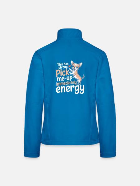 Lift up immediately | Chihuahua Good Mood - Women's Softshell Jacket - black - Back