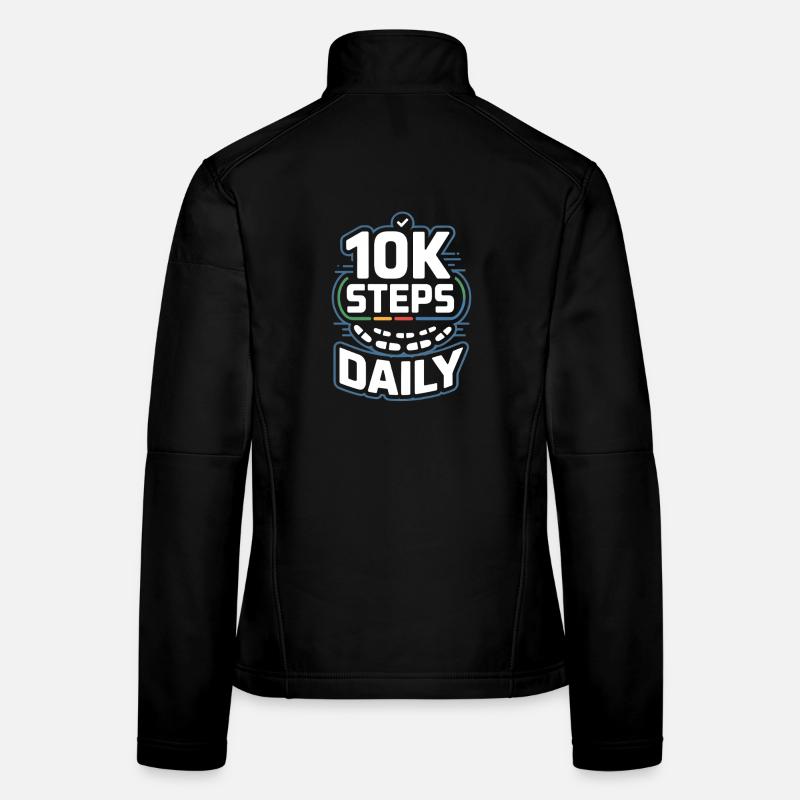 10k Steps Daily 10000 Schritte Frauen Softshelljacke