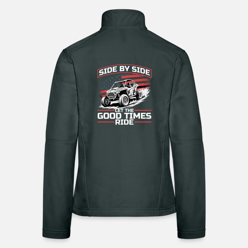 UTV Off Road Boy Men 4 Wheeler Side by side Women's Softshell Jacket