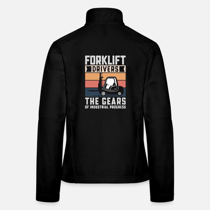 Staplerfahrer Englisch Spruch Stapler Frauen Softshelljacke