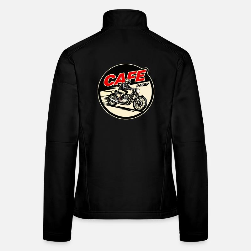 Cercle vintage du Café Racer Veste en tissu softshell Femme