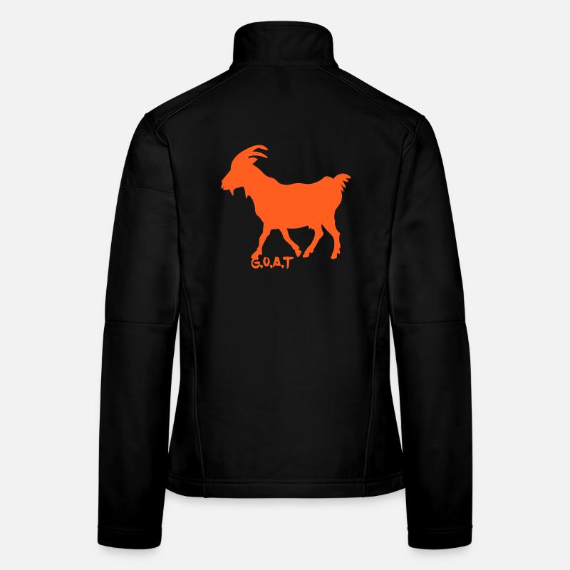 Ziege G.O.A.T. orange Frauen Softshelljacke