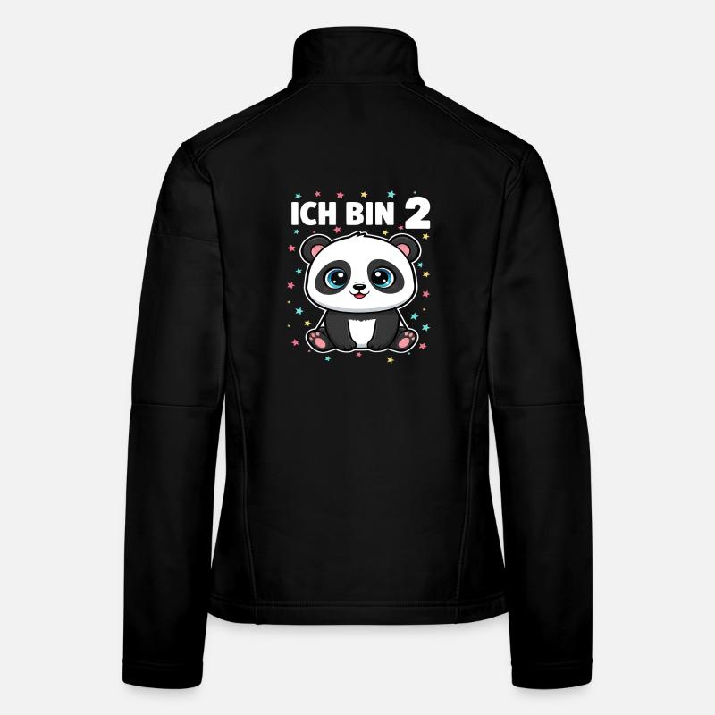 Ich bin 2 - Süßes Panda zum 2. Geburtstag Frauen Softshelljacke
