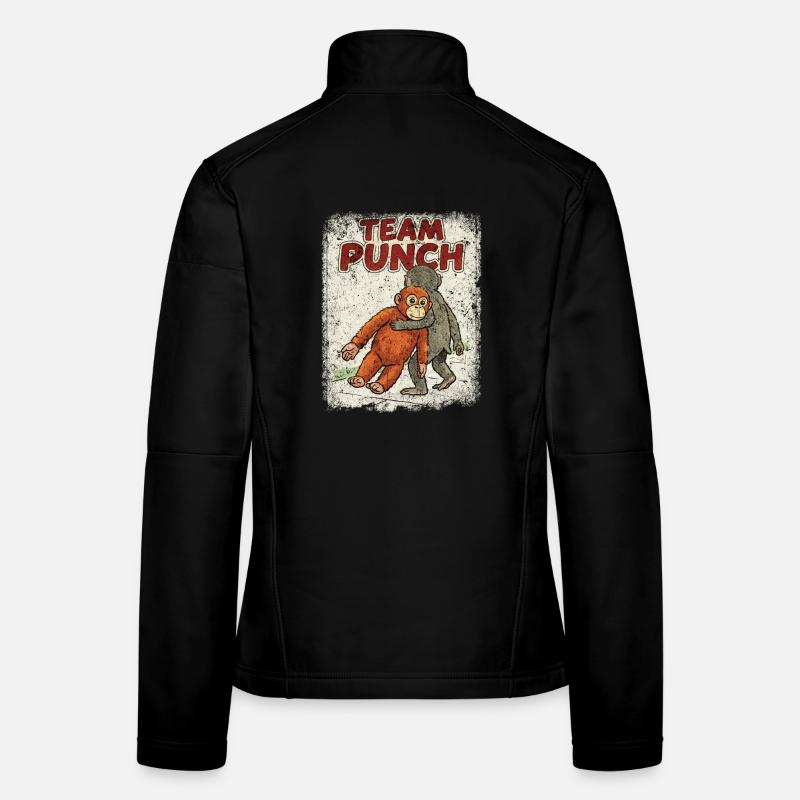 Team Punch Baby Monkey Punch Women's Softshell Jacket