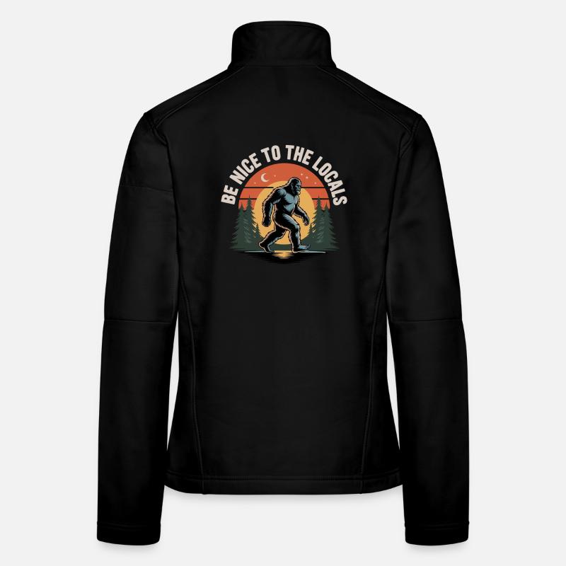 Bigfoot Sasquatch Yeti Cryptid Creatures Big Foot Frauen Softshelljacke