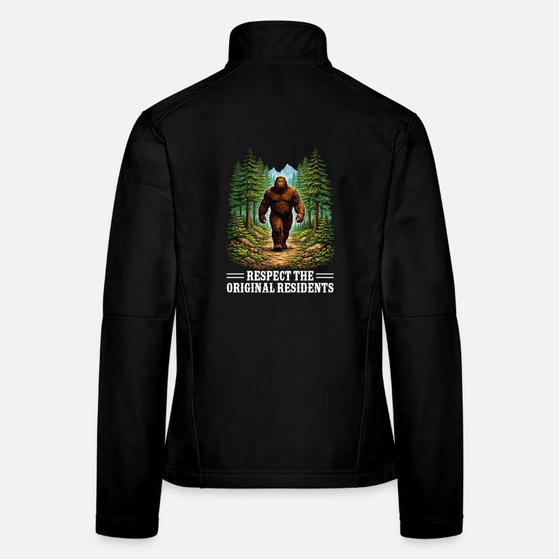 Bigfoot Sasquatch Yeti Cryptid Creatures Big Foot Frauen Softshelljacke