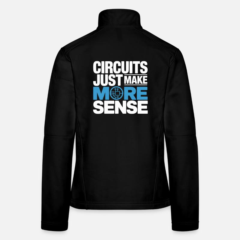 Schaltkreise Machen Technik Sinnvoller Frauen Softshelljacke