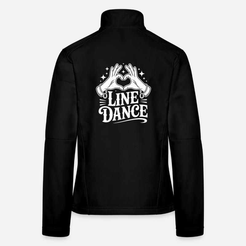 Amour de la danse en ligne Veste en tissu softshell Femme