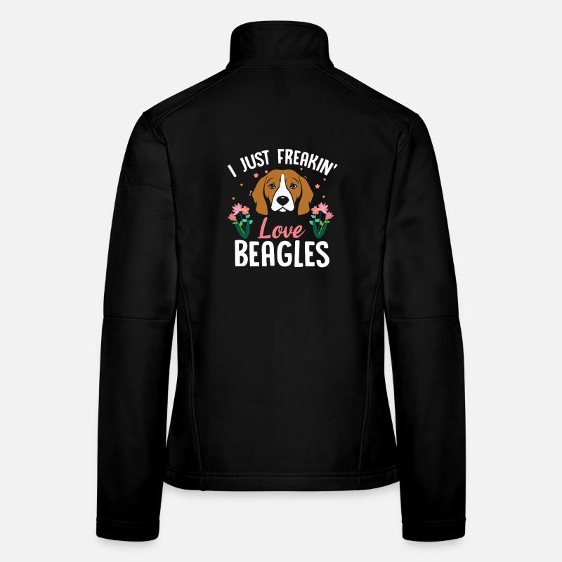 T-shirt fleuri Beagle Love Veste en tissu softshell Femme