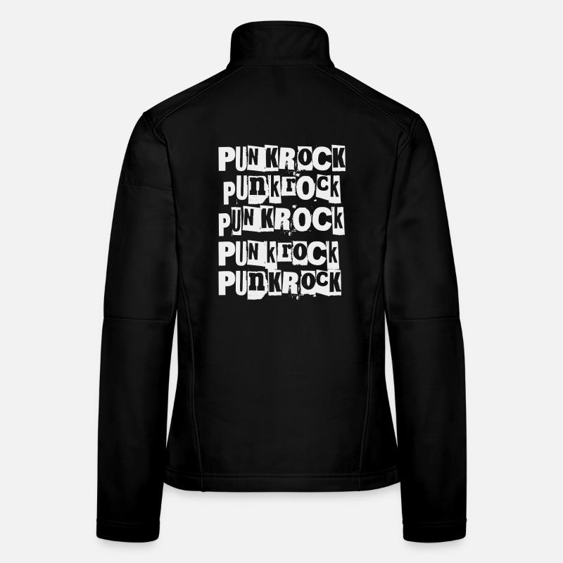 Répétition du punk rock Veste en tissu softshell Femme