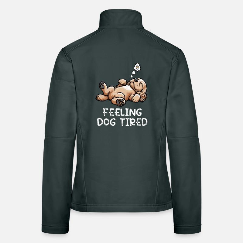 Feeling Dog Tired Cocker Spaniel Cockerhund Cocker Frauen Softshelljacke