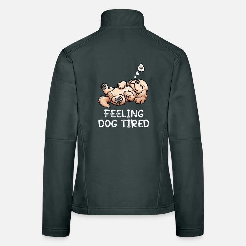 Se sentir fatigué Cocker Spaniel Cockerhund Cocker Veste en tissu softshell Femme
