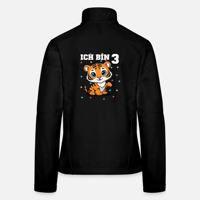 Ich bin 3 - Süßes Tiger zum 3. Geburtstag Frauen Softshelljacke