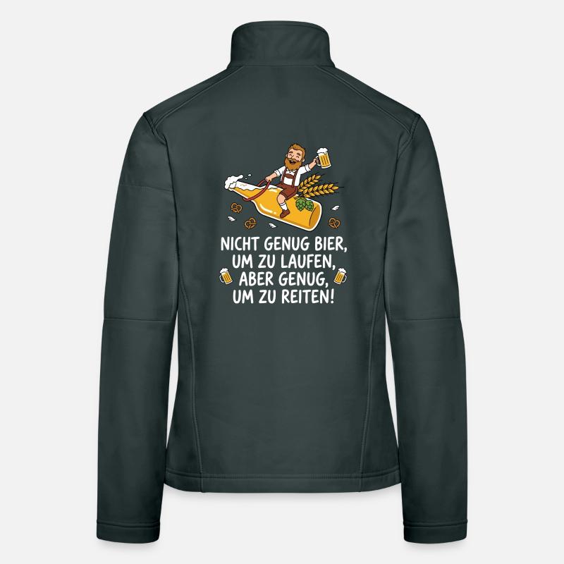 Bier reiten Spruch lustig Frauen Softshelljacke