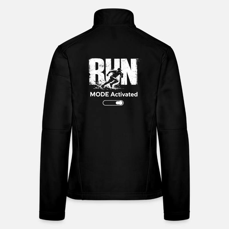 Cadeau de fitness pour la course activée en mode course Veste en tissu softshell Femme