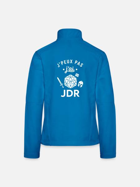 J'peux pas j'ai JDR - Veste en tissu softshell Femme - noir - Dos