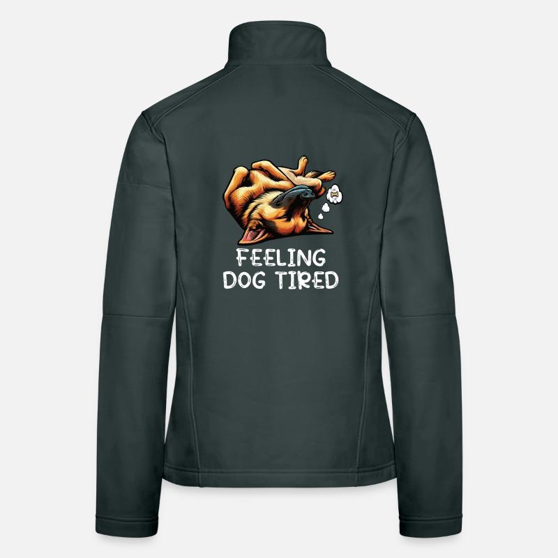 Feeling Dog Tired Deutscher Schäferhund  Frauen Softshelljacke