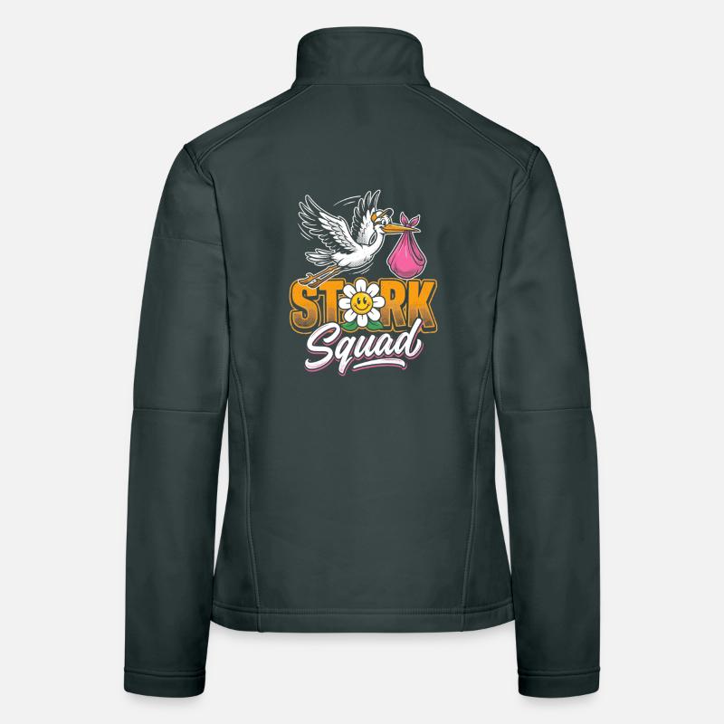 Stork Squad: Merry Stork Women's Softshell Jacket