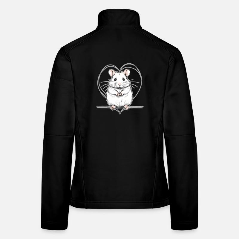 Hamster with heart Women's Softshell Jacket