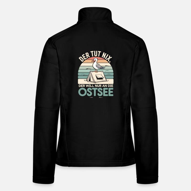  Der Tut Nix Der Will Nur An Die Ostsee Camping Frauen Softshelljacke