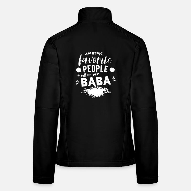 Mes personnes préférées m’appellent Baba Veste en tissu softshell Femme