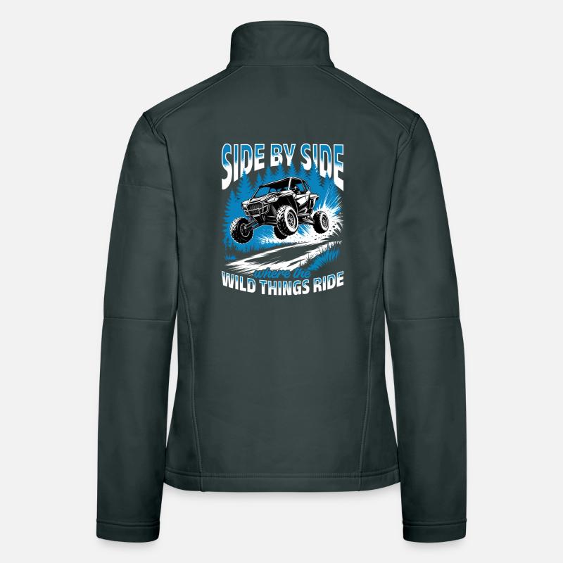 UTV Tout-Terrain 4 Roues Côte à côte Veste en tissu softshell Femme