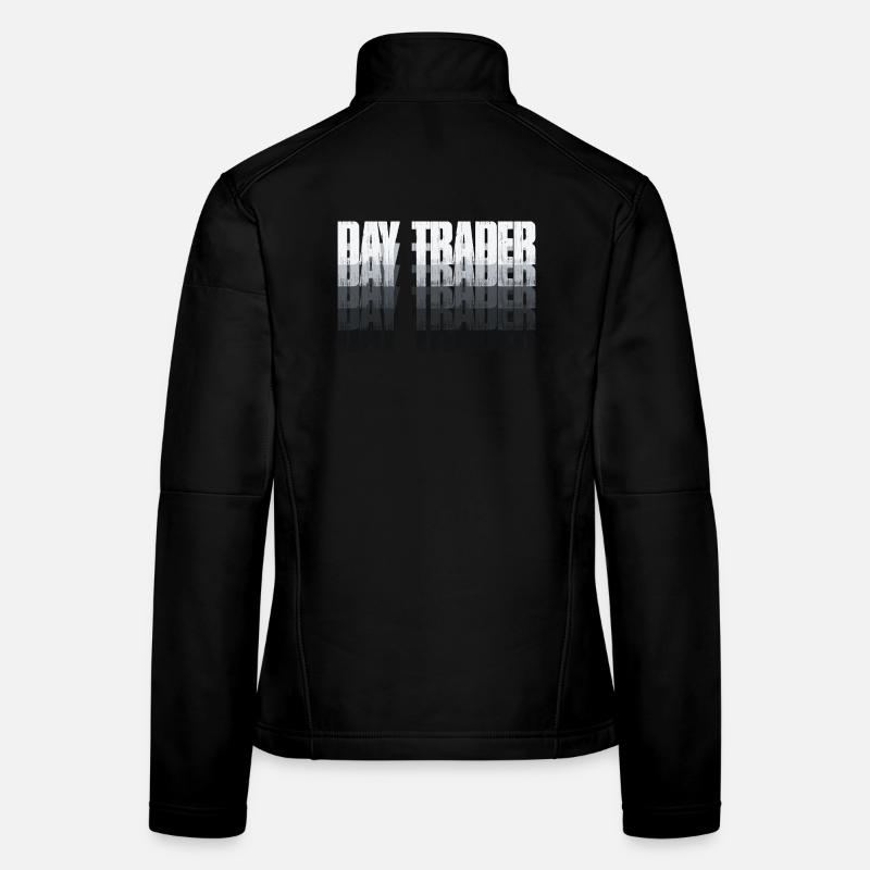 Day Trader Marché boursier Trader boursier Veste en tissu softshell Femme
