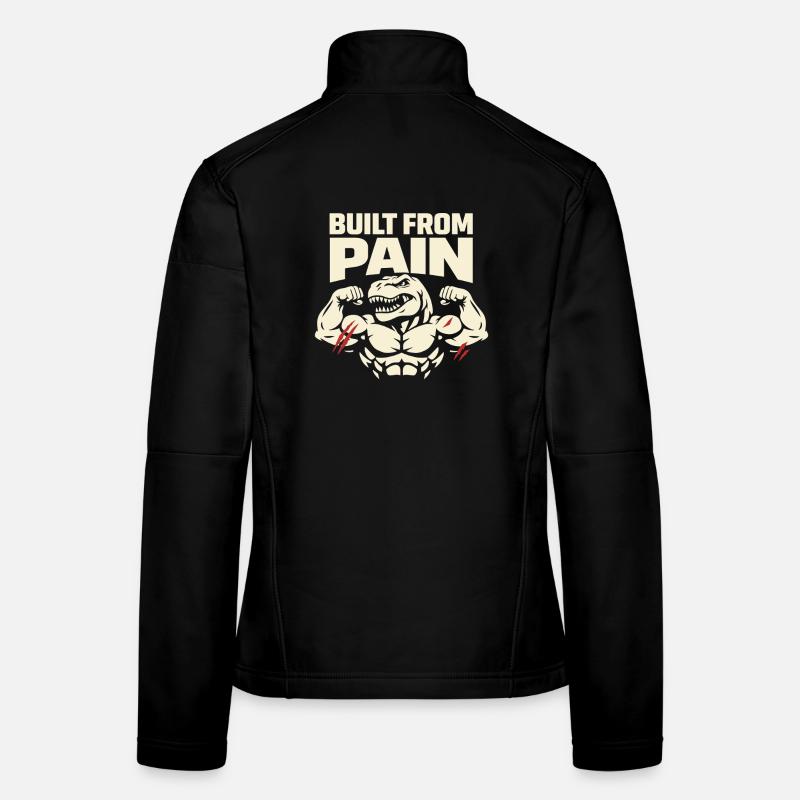 Emo Dinosaurier Lustiges Gym Sad Workout Lifting Frauen Softshelljacke