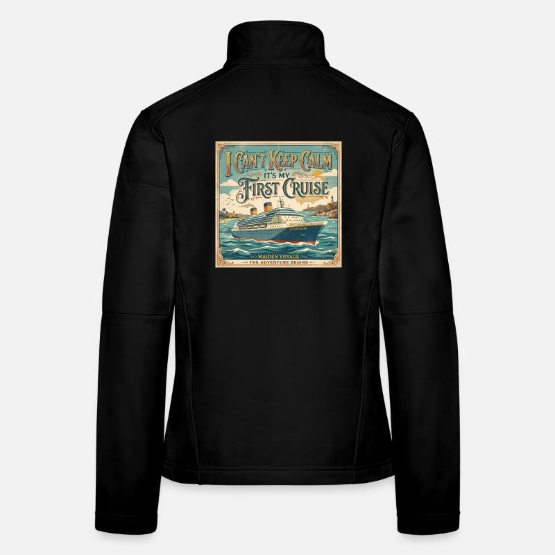 Je n’arrive pas à rester calme, c’est ma première K Veste en tissu softshell Femme