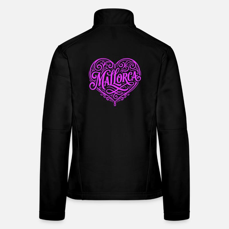 Mallorca Herz Liebe Frauen Softshelljacke