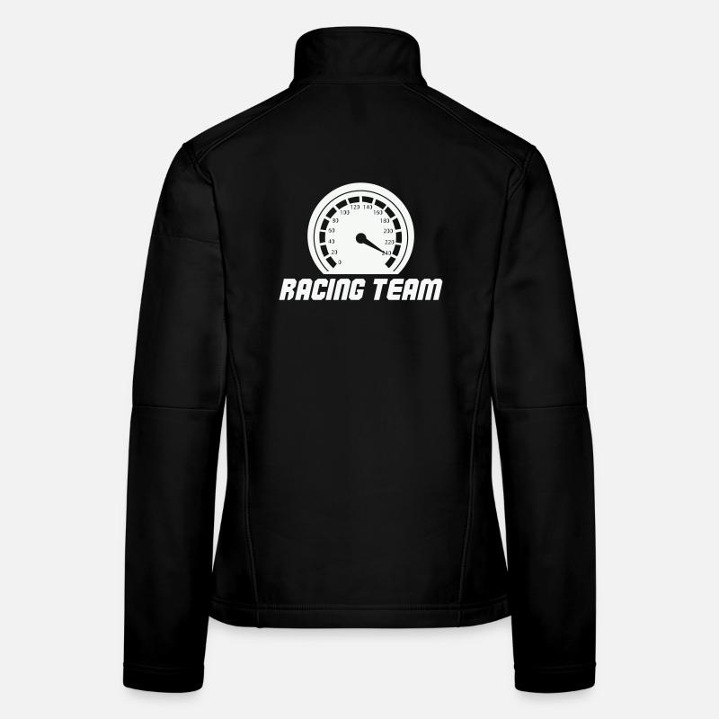 Rennteam Tachometer Emblem Frauen Softshelljacke