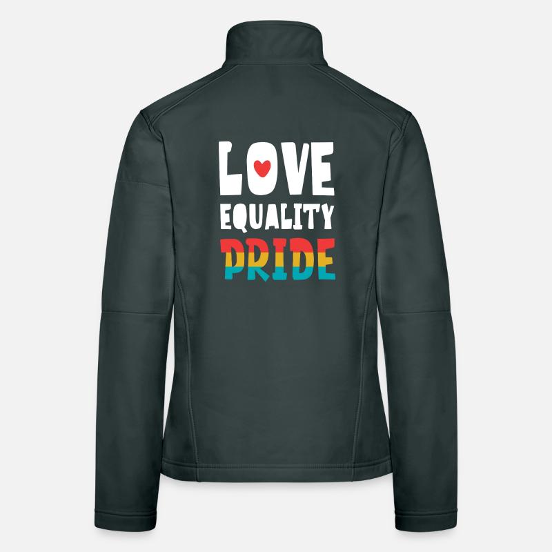 LGBTQ Pride Month - Love. Equality. Pride Women's Softshell Jacket