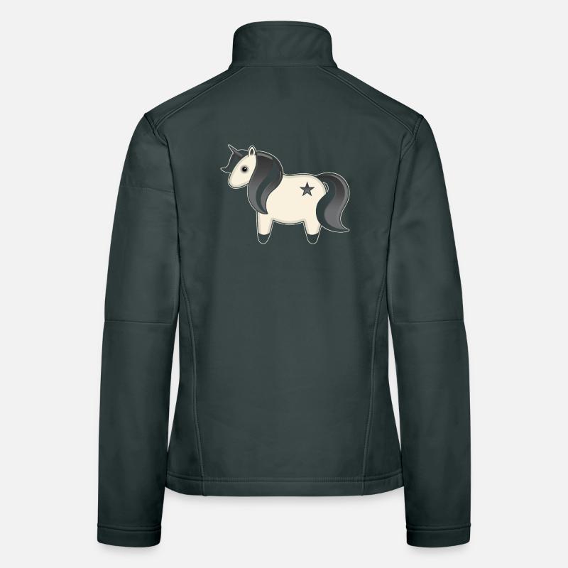 Gothic Kawaii Einhorn Frauen Softshelljacke