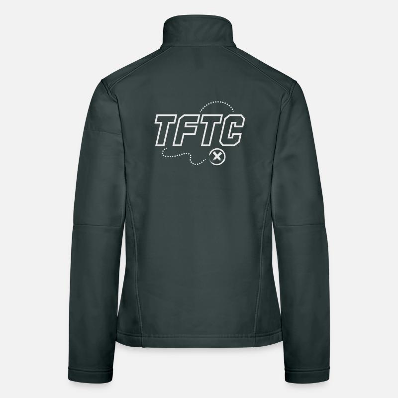 TFTC Geocaching Merci pour le graphique du cache Veste en tissu softshell Femme
