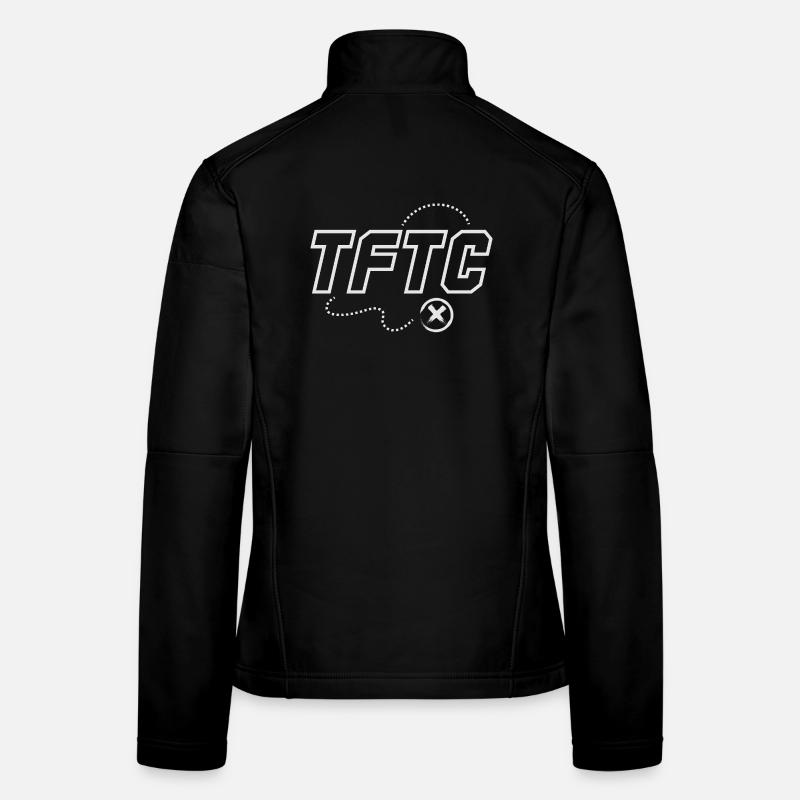 TFTC Geocaching Merci pour le graphique du cache Veste en tissu softshell Femme