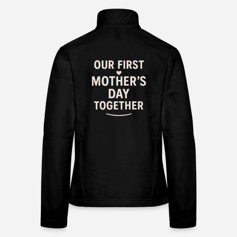 Erster Muttertag Mama Baby Geschenkidee Familie Frauen Softshelljacke
