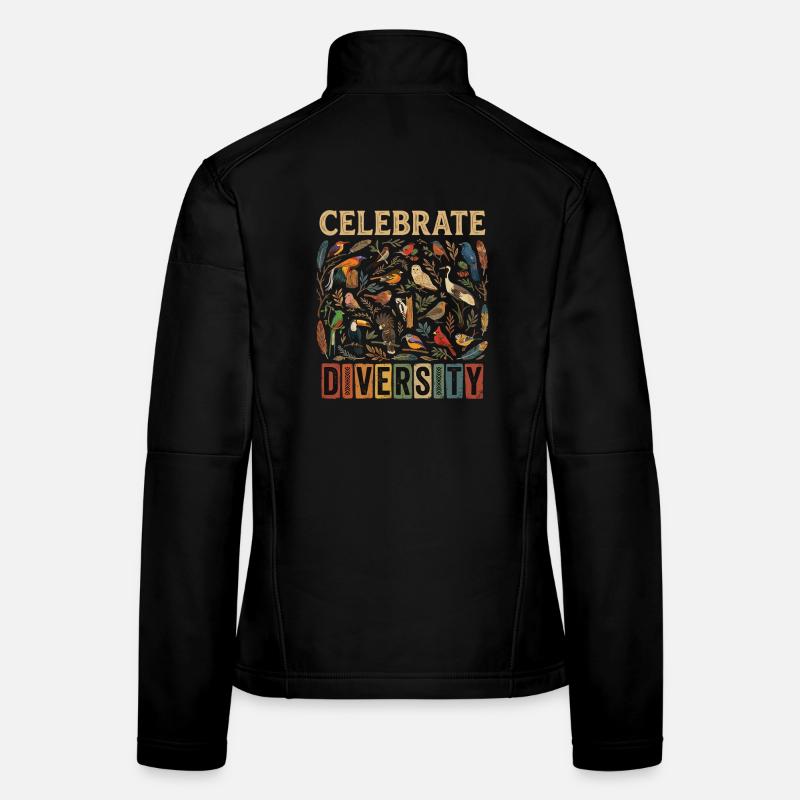 Bird Diversity Nature Diversity Birds Gift Women's Softshell Jacket