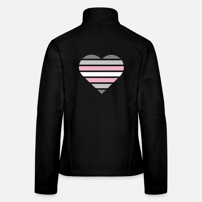Pride Flag Heart · Demigirl Frauen Softshelljacke