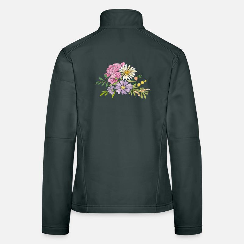 Blumenstrauß  Frauen Softshelljacke