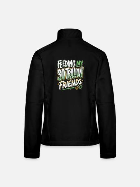 Ernährung Gesundheit Experte - Frauen Softshelljacke - Schwarz - Hinten