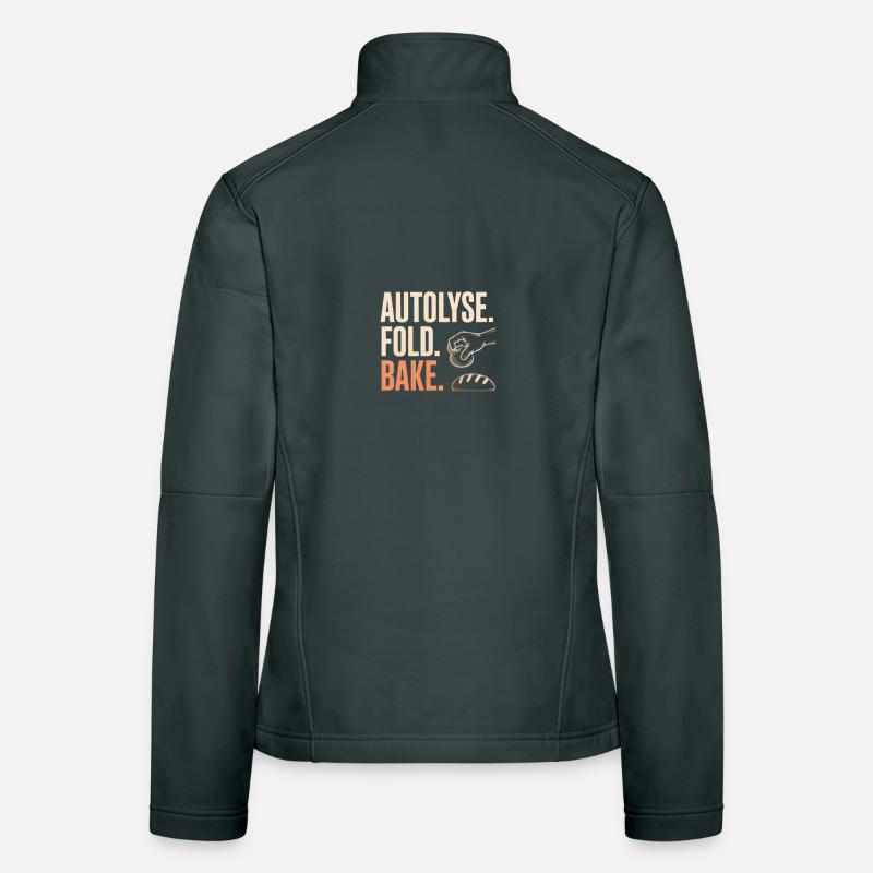 Autolyse Fold Bake Bread Art Women's Softshell Jacket