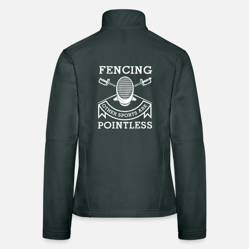 Fencing Pointless Emblem Women's Softshell Jacket