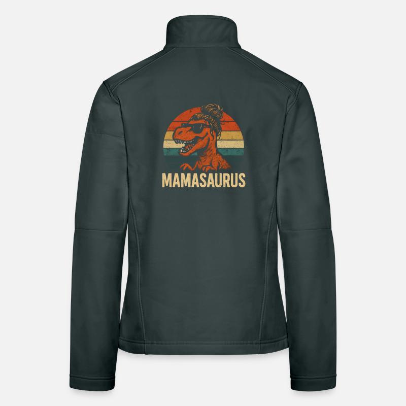 Mamasaurus Mama Mutter Geschenkidee Humor Lustig Frauen Softshelljacke