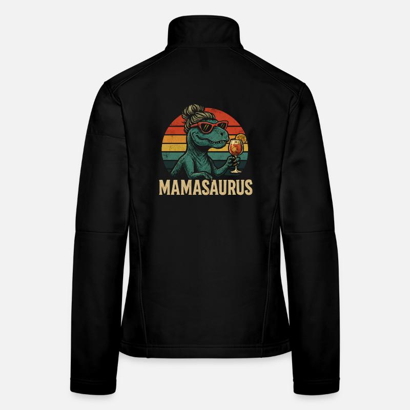 Mamasaurus Mama Mutter Geschenkidee Humor Lustig Frauen Softshelljacke
