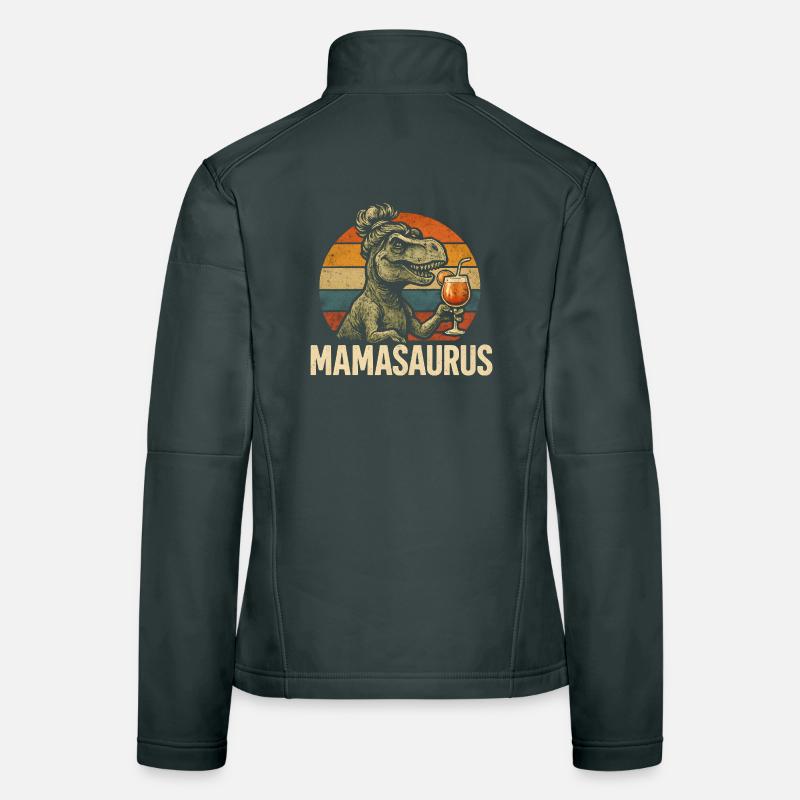 Mamasaurus Mama Mutter Geschenkidee Humor Lustig Frauen Softshelljacke